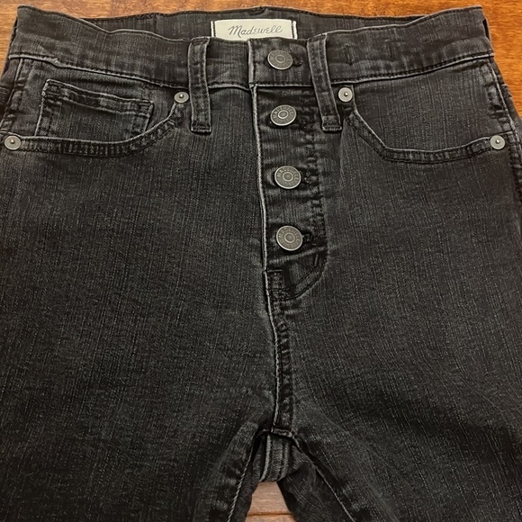Madewell Black Button fly 10 High Rise Skinny - Picture 8 of 14